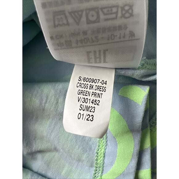 Gap Dress Girls Lg Green Criss-Cross Back Tiered Adjustable Straps Casual Floral - Picture 6 of 10